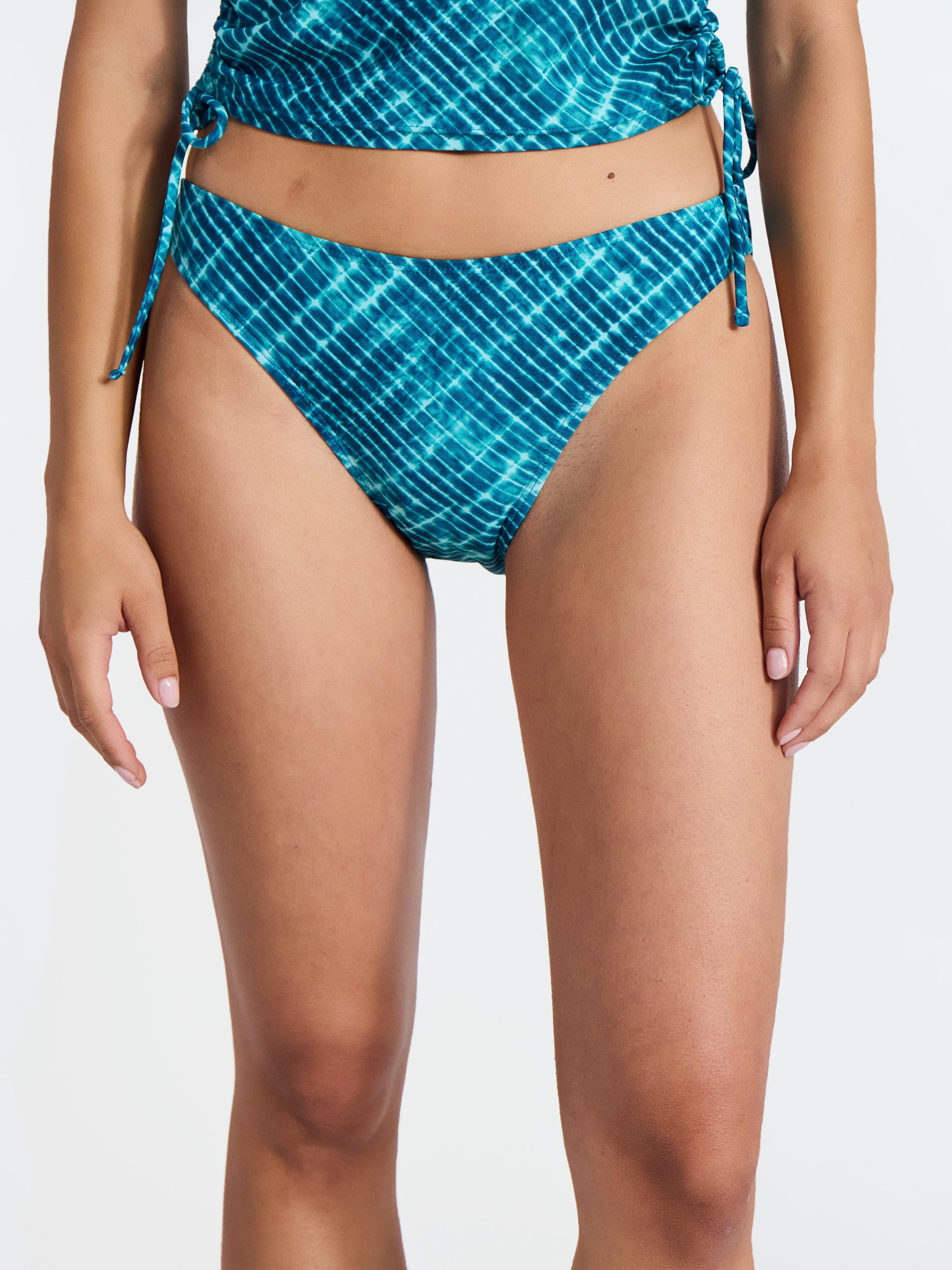 No Boundaries Cheeky High Leg Bikini Bottoms, Women’s