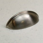 HAMILTON BOWES 3" Satin Nickel Cabinet Cup Pull Hardware Bin Drawer Handle - (76mm) Hole Centers