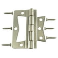 thumbnail image 1 of 3" Satin Nickel Plated Steel Non-Mortise Hinges (2 pcs.), 1 of 1