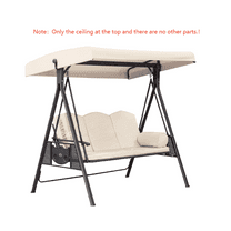 3-Seat Outdoor Patio Porch Swing with Adjustable Tilt Canopy,Only the Canopy and there are no other parts.！