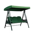 thumbnail image 1 of 3 Seat Patio Swing Bed Adjustable Canopy Garden Swing Convertible Outdoor Porch Swing, 1 of 9