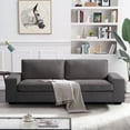 thumbnail image 1 of 3-Seat Sofa 88.25",Soft and Comfortable,Apartments Small Sofa, Suitable for Living Room, Bedroom,Removable Back Cushion and Easy toolSuitable, 1 of 7