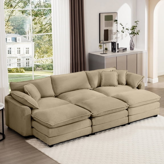 3-Seat Sofa with Cloud-Like Comfort from Memory Foam / Relaxing in Living Room or Flat