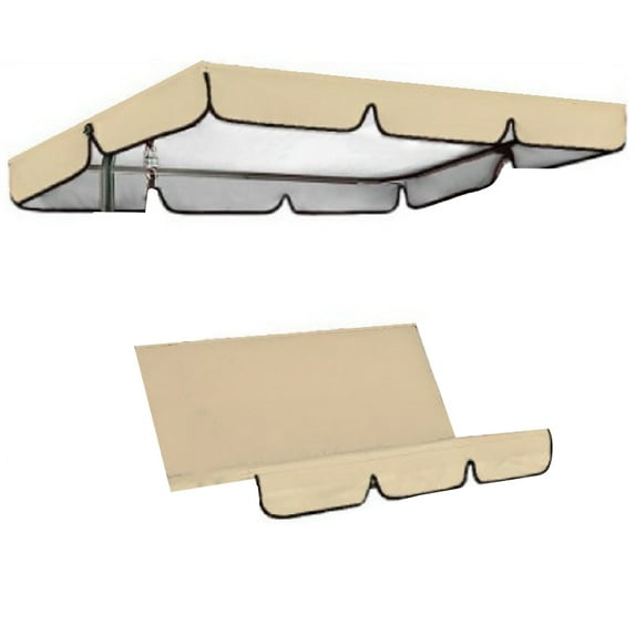 3-Seat Swing Seat and Ceiling Cover Garden Swing Hammock Tent Waterproof UV Protection Courtyard Swing Cover (not include swing)