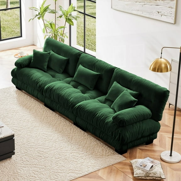 3-Seater Chenille Sofa: Deep Seat, Cloud-Like Comfort & Multiple Combinations