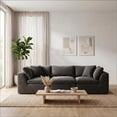 thumbnail image 1 of 3 Seater Cloud Couch, No Assembly Required Modular Boneless Sofa, Comfy Deep Seat Sectional Sofa for Living Room, Bedroom, Apartment, 1 of 7