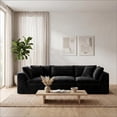 thumbnail image 1 of 3 Seater Cloud Couch, No Assembly Required Modular Boneless Sofa, Comfy Deep Seat Sectional Sofa for Living Room, Bedroom, Apartment, 1 of 7