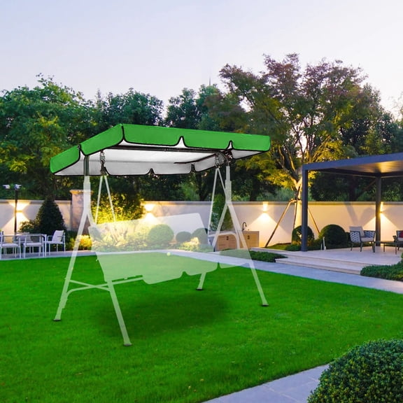 3 Seater Patio Swing Cover, Outdoor Swing Chair Cover, Tripartite Seater Trapeze Chair Cover, Cloth Garden Seat Replacement Cover, Hammock Glider Cover, Garden Furniture（Top Cover Just）