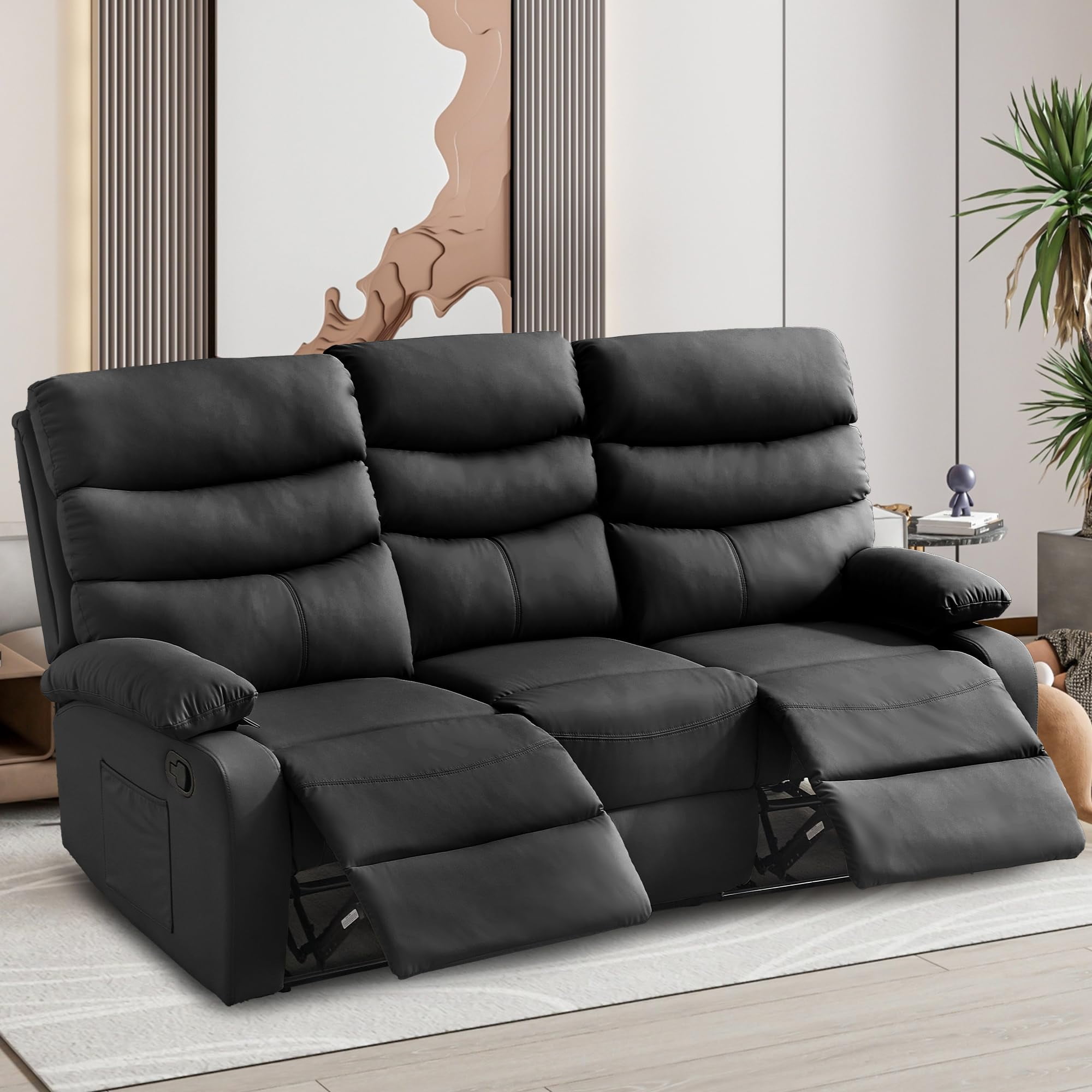 3 Seater Reclining Sofa, Loveseat Recliner Sofa Set, Home Theater ...