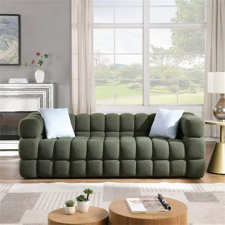 Walmart 3-Seater Boucle Fabric Sofa, 84