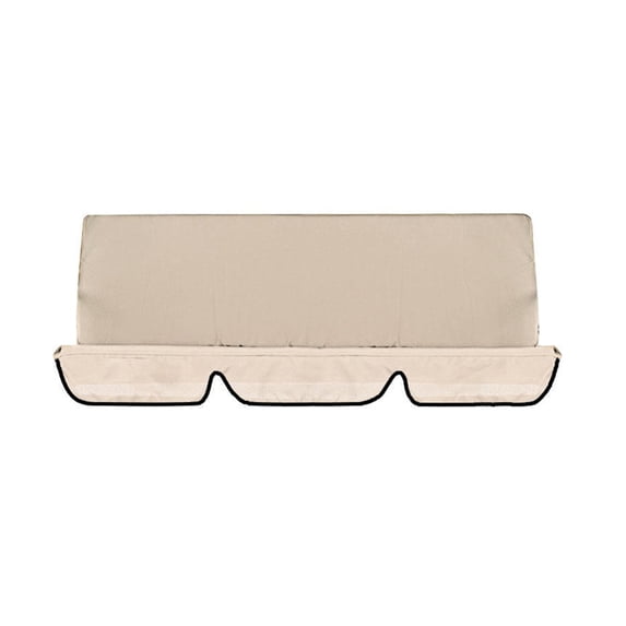3-Seater Waterproof Outdoor Swing Chair Cushion Replacement Soft Thick Weatherproof Swing Seat Cover for Garden Patio Porch Swing Bench