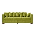thumbnail image 1 of 3 Seaters Chesterfield Sofa, Velvet Upholstered Couch with Nailhead Trim and Pillows for Living Room Office Apartment, 1 of 11