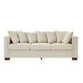thumbnail image 1 of 3 Seaters Chesterfield Sofa, Velvet Upholstered Couch with Nailhead Trim and Pillows for Living Room Office Apartment, 1 of 12