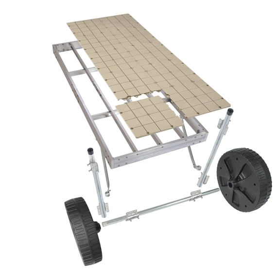 3 Section Aluminum Roll In Dock Kit w/ Resin Top - 4'x30'