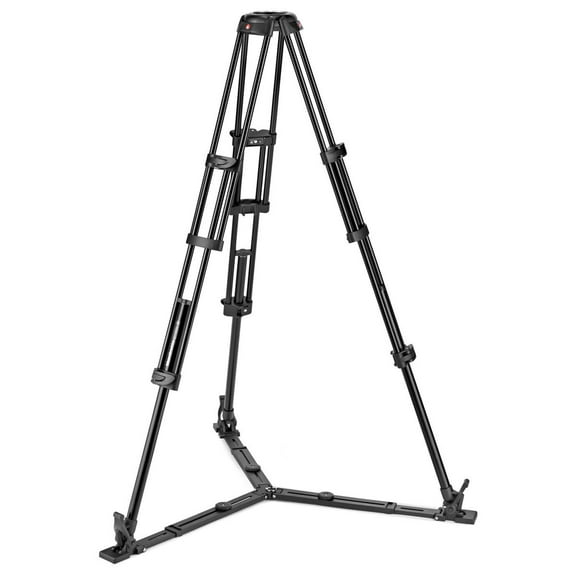 Manfrotto 3-Section Aluminum Twin Leg Video Tripod with Ground Spreader