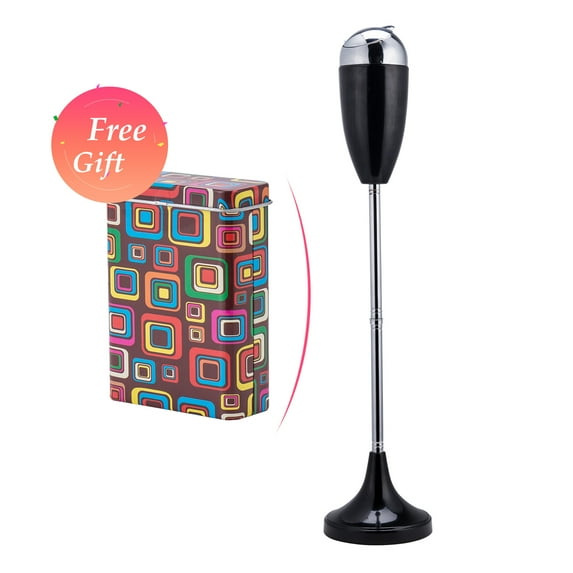 3-Section Design Vintage Outdoor Floor Standing Ashtray Height Adjustable