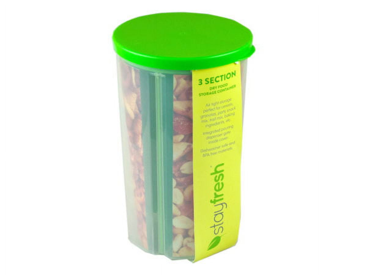 3 Section Dry Food Storage Container