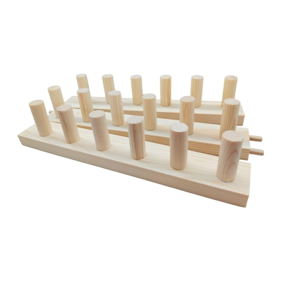 3 Sections Chunky Blanket Loom DIY Throws Yarn Craft Project Expandable Wood Frame for Home Beginners Knitting