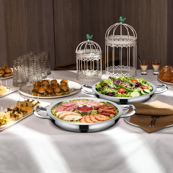 3-Set 12 Inch Chilled Serving Trays