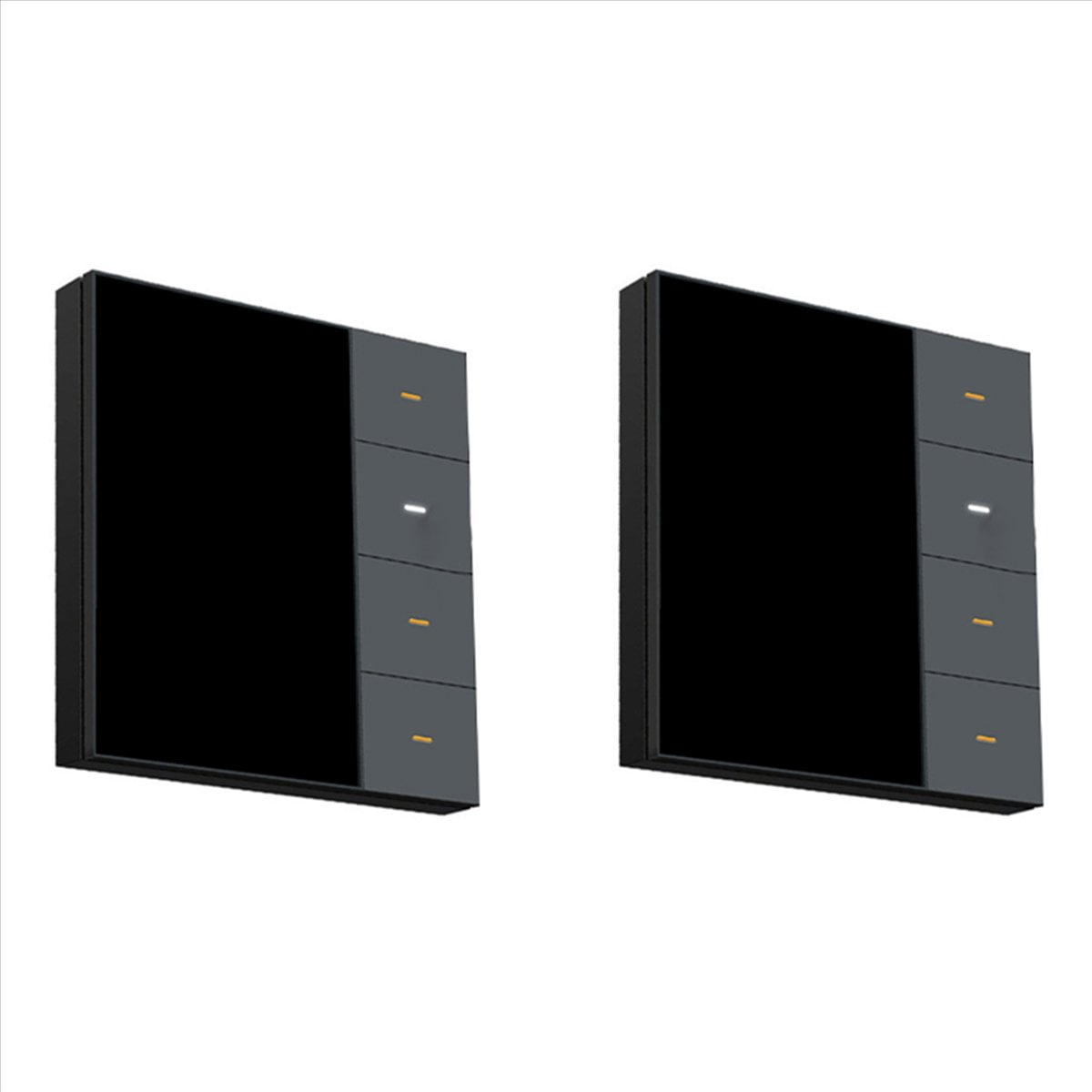3 Set 3.5 Inch Smart Wall Switch Touch Screen 4 Groups Switch 8-Way Scene Radar Sensor Dimming Switch Tuya Zigbee A,3 x Smart Wall Switch