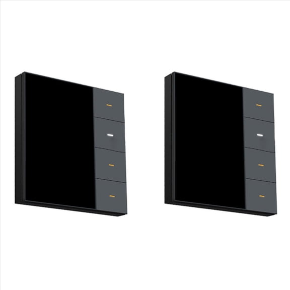 3 Set 3.5 Inch Smart Wall Switch Touch Screen 4 Groups Switch 8-Way Scene Radar Sensor Dimming Switch Tuya Zigbee A,3 x Smart Wall Switch