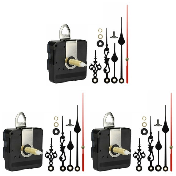 3 Set 31MM Long Shaft DIY Quartz Clock Movement Mechanism Hands Wall Quartz Clock Repair Tool Parts Replacement Hot