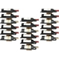 thumbnail image 1 of 3-Set 6 Tier Wall Mount Wine Rack, Wall Mounted Wine Bottle Racks for Display and Storage, Hanging Bottle Holder, for Living Room, Dining Room, Bar, Wine Cellar, Rustic Brown, 1 of 17