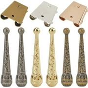 3 Set Bolo Tie Buckle Vintage Retro Smooth Bolo Tie Tips Replacement End Caps with 6Pcs Alloy Cord End and 3Pcs Iron Bolo Tie Slide Clasp Findings Kit for DIY Crafts Decor Bolo Tie Making