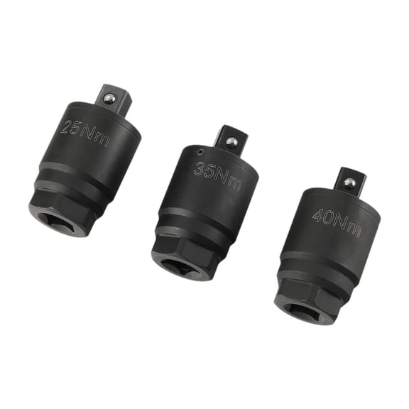3 Set Drive Socket Torque Adapter Tool Ratchet Wrench Steel Material for Car Repair Enthusiasts