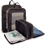 TRIPGEAR 3 Set Double Deck Compression Packing Cubes, Lightweight Travel Luggage Organizer