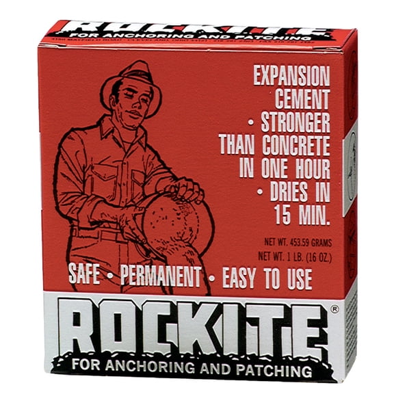 3 Set Hartline ROCKITE-10001-1LB 10001 Rockite Expansion Cement 15 Min 1 Lb
