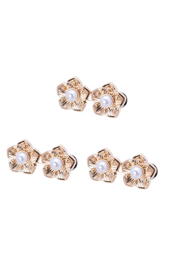 3 Set Jeans Buttons Pin Adjustable Waist Buckle Clasp Set Waist Tightening Pin for Loose Jeans Pants and Skirts