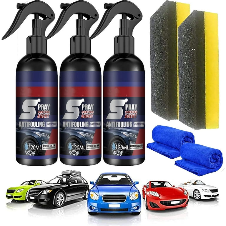  Alkyne Rayhong Spray Coating Agent,Multi-Functional Coating  Renewal Agent,Car Coating Agent Spray,Ceracoat Ceramic Coating,Waterless  Wash,Nano Car Spray (3PCS) : Automotive