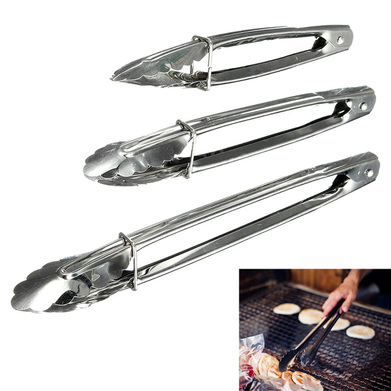 Stainless Steel Kitchen Tongs Set Silicone Cooking Tongs 3Pcs - On Sale -  Bed Bath & Beyond - 32460974