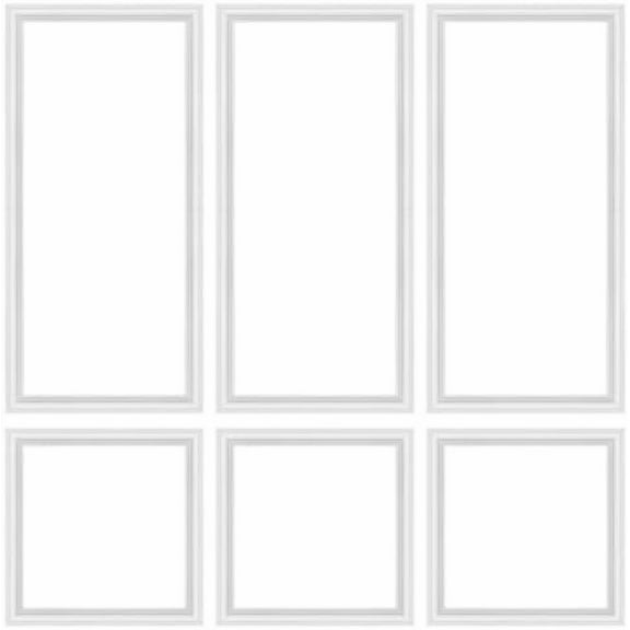 3 Set Peel and Stick Wall Molding Kit,Pre-Cut Wall Panels for Interior Wall Decor,Premade Wainscoting Panels Peel and Stick,Accent Wall Panel for Living Room Bedroom Decor$$Tools & Hardware Other