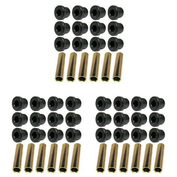 3 Set Rear Leaf Spring for Club Car Gas Electric Golf Cart Bushing and Sleeve Kit, 1015583 1012303 1992 Up