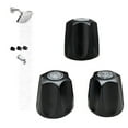 thumbnail image 1 of 3 Set Shower Knob Replacement Metal Bath Tub Shower Handle Diverter Bathtub Faucet Handles 2.35 In, 1 of 8
