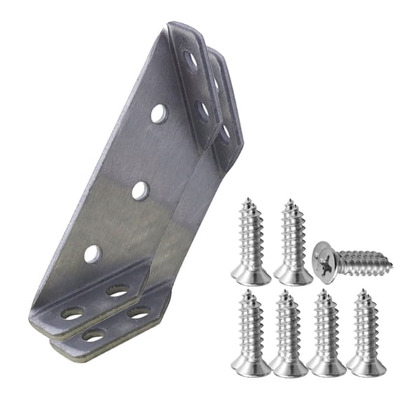 3 Set of Stainless Steel Multifunctional Corner Three Sided Fixed Corner Brace Cabinet Trapezoidal Hanging Angle Hanging Layer Board Support Furniture Connecto