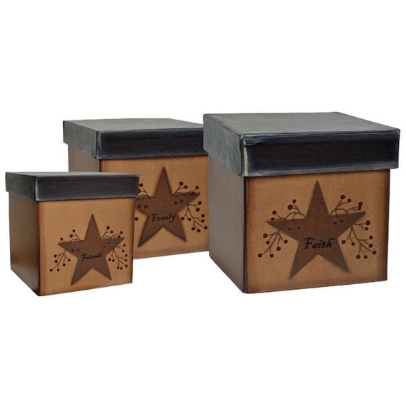 3/Set Star Berry Boxes