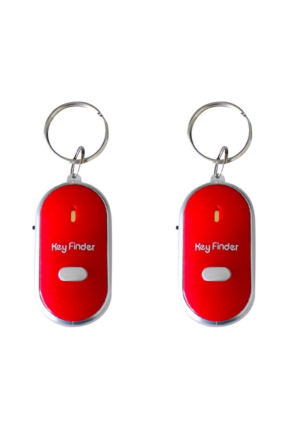 3 Set of 2PCS Keychain LED Torch Remote Sound Control Lost Key Finder Whistle Sound Item Key Locator Device