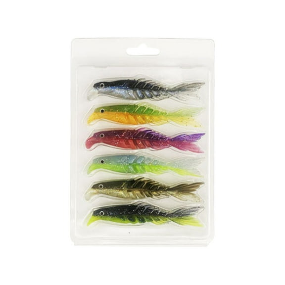 3 Set of Mino Fish Road Ya Bicolor Multi Fish Soft Bait Multicolor Multi Size Scissors Fish Tail False Bait Soft Bait (mixed Packaging)