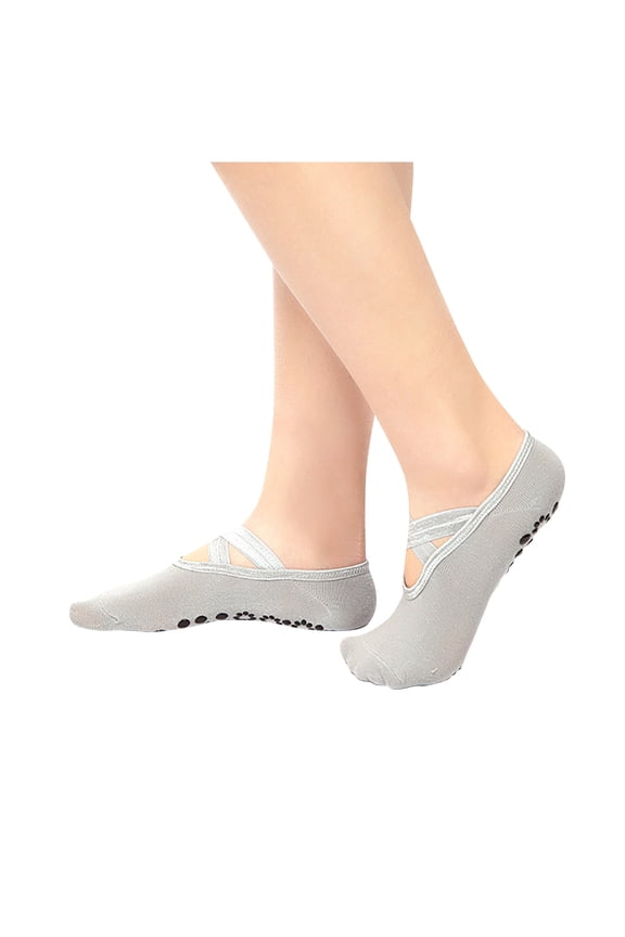 3 Set of Round Yoga Socks Women's Slip Open Back Yoga Socks Dance Socks