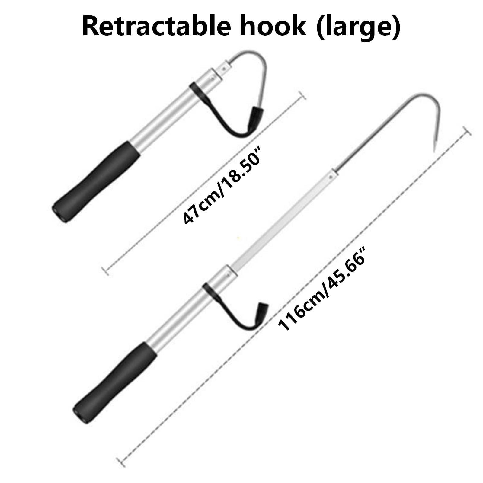 3 Set of Telescopic Aluminum Alloy Hook Bot Hook Gear Stainless Steel Fish Hook Hook