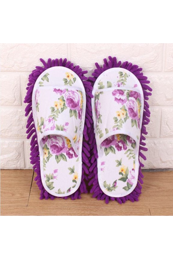 3 Set of Women Mop Slippers Socks Microfiber House Slippers Bedroom Shoes PP