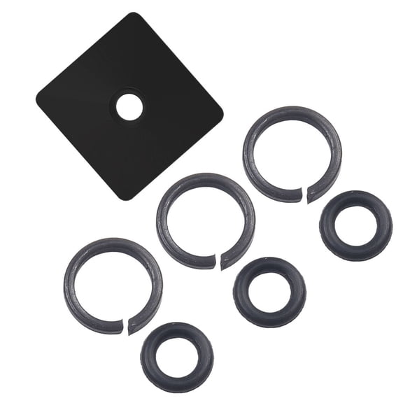 3 Sets 3/8 Inch Wrench Retaining Ring Clip with O-Ring with Anvil Install Tool