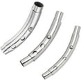 thumbnail image 1 of 3 Sets 3 Sizes 3mm/4mm/5mm Hole Tube Bayonet Clasps 304 Stainless Steel Leather Cord End Clasps Pushed Buckle Clasps for Jewelry Making DIY, 1 of 4