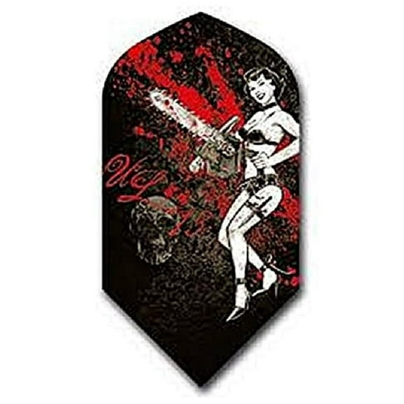 3 Sets (9 Flights) Pentathlon ALCHEMY DAMNED Slim Mixed Ex-Tough Dart Flights