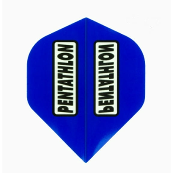 3 Sets (9 Flights) Pentathlon BLUE Standard Ex-Tough Dart Flights - 100 Micron