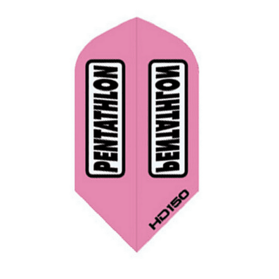 3 Sets (9 Flights) Pentathlon HD150 Pink Ex-Tough Dart Flights - 150 Micron