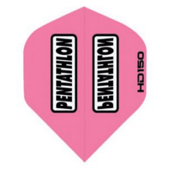 3 Sets (9 Flights) Pentathlon HD150 Pink Ex-Tough Dart Flights - 150 Micron